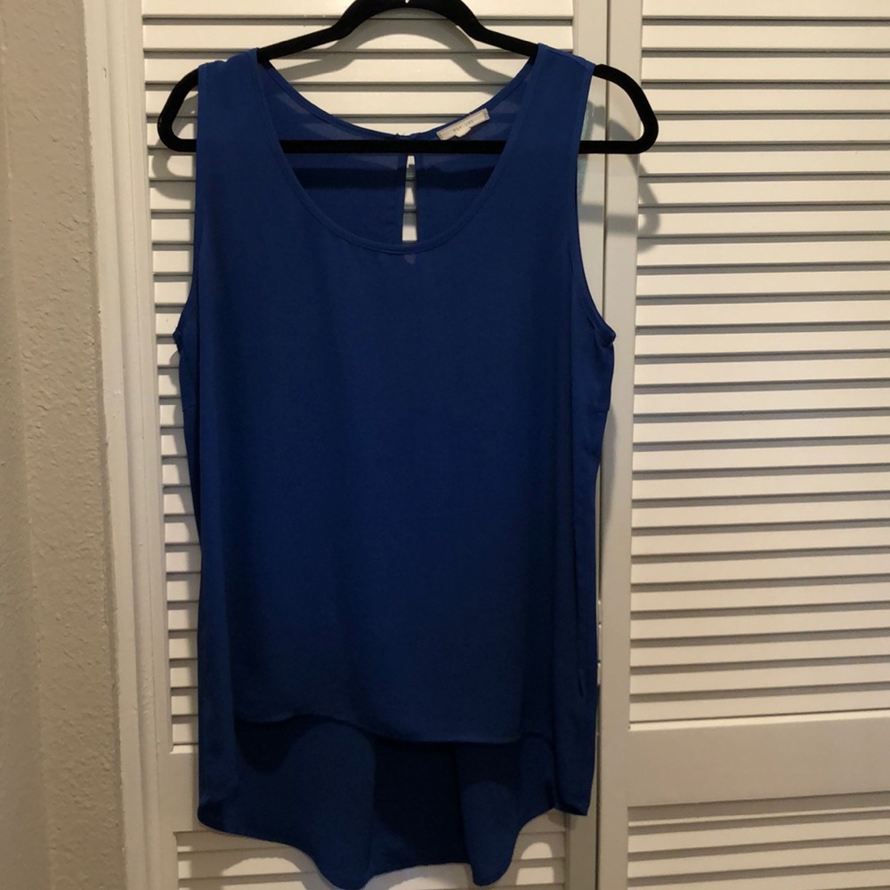 Blue Tank Blouse